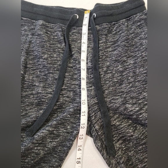Forever 21 Men's Heathered Black Drawstring Jogger 2 Pockets Pants, sz SM - Picture 5 of 10